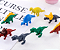 Cartela com Borrachas Dinossauro - Imagem 1