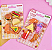 Cartela de Borrachas Comidinhas Fast Foods - Imagem 1