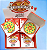 Borracha caixinha de pizza com 6 fatias - Imagem 1