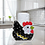 Kit 5 Suporte Porta Rolo Papel Toalha Decoração Galinha Cozinha - Imagem 1