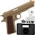 Pistola Airsoft Rossi 1911 KWC 6mm Esferas de Alumínio Bege - Imagem 1