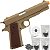 Pistola Airsoft Rossi 1911 KWC 6mm Esferas de Alumínio Khaki - Imagem 1