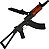Rifle Pressão Full Metal AKS74U Kalashnikov 4.5m Co2 Loader - Imagem 4
