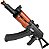 Rifle Pressão Full Metal AKS74U Kalashnikov 4.5m Co2 Loader - Imagem 8