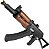 Rifle Pressão Full Metal AKS74U Kalashnikov 4.5m Loader Capa - Imagem 9