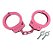 Algema Polícia Profissional De Aço Carbono 1020 Rosa - Imagem 1