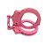 Algema Polícia Profissional De Aço Carbono 1020 Rosa - Imagem 2