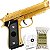 Pistola Airsoft PT92 V22 Gold Vigor 6mm Metal Spring Mola - Imagem 1
