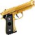 Pistola Airsoft Pt92 V22 Metal Gold Vigor Mola 6mm Maleta Lb - Imagem 2