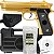 Pistola Airsoft Pt92 V22 Metal Gold Vigor Mola 6mm Maleta Lb - Imagem 1