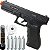Pistola Airgun Glock Qgk Esferas De Aço 4,5mm Polímero - Imagem 1