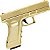 2 Pistolas Airsoft GK-V20 Gold Full Metal Mola 6mm Vigor Rossi - Imagem 2