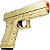 2 Pistolas Airsoft GK-V20 Gold Full Metal Mola 6mm Vigor Rossi - Imagem 3