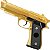 2 Pistolas Airsoft PT92 V22 Gold Vigor 6mm Metal Spring Mola - Imagem 2