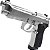 Pistola de Airgun Rossi M92 4,5mm CO2 Blowback Metal Silver - Imagem 5