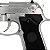 Pistola de Airgun Rossi M92 4,5mm CO2 Blowback Metal Silver - Imagem 9