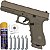 Pistola Airgun Rossi G17 Tan CO2 4,5mm Blowback Metal Semi - Imagem 1