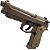 Pistola de Airgun Rossi M92 4,5mm Co2 Blowback Metal Tan - Imagem 5
