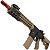 Rifle Airsoft Elet. AR15 Neptune 10 Short Tan Rossi 6mm Auto - Imagem 4