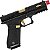 Pistola Airsoft Rossi R17 Custon Gold Green Gás 6mm Blowback - Imagem 2