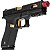 Pistola Airsoft Rossi R17 Custon Gold Green Gás 6mm Blowback - Imagem 4