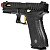 Pistola Airsoft Rossi R17 Custon Gold Green Gás 6mm Blowback - Imagem 7