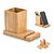 Conjunto de Secretária em Bambu com Suporte para Celular e Copo. Mínimo 50 unidades. - Imagem 1
