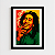 Quadro Bob Marley Moldura E Vidro Frontal Decoração Casa - Imagem 2