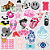 Pack Stickers- Adesivos Diversos Ursinho Carinhosos- Panda - Imagem 1