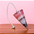 Pêndulo de orgonite 6,5cm - Quartzo Rosa e Pingente Bolinha - Imagem 1