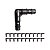 Joelho 90 Graus Minidrip 6,8x5mm Irritec 20 Unidades - Imagem 1