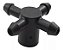 Conector Manifold 4 SaídasFlat 3mm Netafim 50 Unidades - Imagem 1