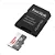 CARTAO DE MEMORIA 128GB SANDISK ULTRA 100 MB MICRO C/ADAPTADOR SDSQUNR-128G-GN3MA - Imagem 1