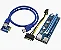 Cabo Riser PCI to 16X, Mini PCI-E 30CM, USB cable U34 - VER003C - Imagem 1