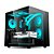 Gabinete Gamer C3 Tech Aquarius Lateral em Vidro S/ Fonte MT-G920BK - Imagem 1
