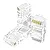 Plug Modular 8x8 RJ45 CAT6E Pacote com 100 pcs - RJ456M - Imagem 2