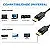 Cabo Displayport Macho x Macho 3mts - Preto CB-DMM3M - Imagem 2