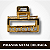 Piranha Metal Dourada - Imagem 1