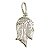 Pingente Face de Cristo 13mm x 22mm Na Prata 925 Legítima - Imagem 1