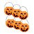 ABOBORA HALLOWEEN 7 CM LARANJA PCT C/ 6 UN - Imagem 1