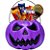 ABOBORA POTE HALLOWEEN 6X5,5 CM PCT C/ 6 UN ROXO - Imagem 1