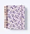 AGENDA DE PAPEL ROXA E BRANCA 15 X 20CM XADREZ LAVANDA 7495 - Imagem 1