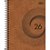 AGENDA ESPIRAL 168F 2026 MARROM CASTOR LISA INTERPONTE - Imagem 1