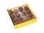 CAIXA PRESENTE LAMINADA OURO 15X15X5 - Imagem 1