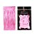 CORTINA METALIZADA ROSA BEBE 100 X 200 CM SILVER FESTAS - Imagem 1