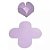 FORMINHA LUXO (4 PETALAS) M VIOLETA C/ 50 - Imagem 1