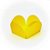 FORMINHA LUXO (4 PETALAS) P CANDY AMARELO C/ 50 - Imagem 1