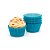 FORMINHA MINI CUPCAKE AZUL CLARO C/45UN FLIP - Imagem 1