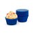 FORMINHA MINI CUPCAKE AZUL ESCURO 45UN FLIP - Imagem 1