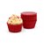 FORMINHA MINI CUPCAKE VERMELHO 45UN FLIP - Imagem 1